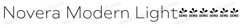 Novera Modern Light字体转换